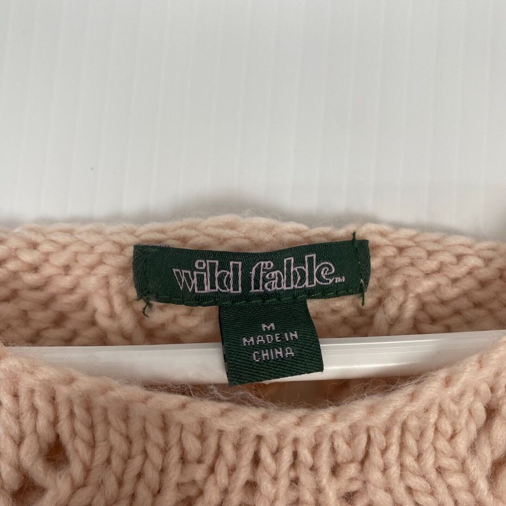 Women's Spacedye Boat Neck Pointelle Knit Pullover Sweater Size M Pink New - Picture 4 of 16